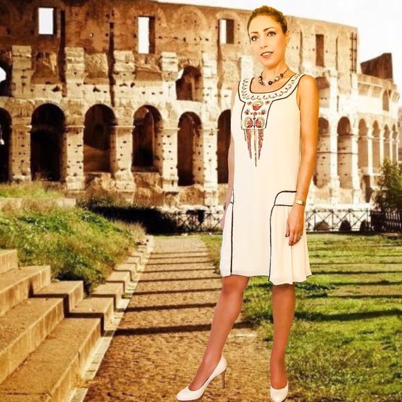 Anna Sui Anthro Embroidered Shift Dress - Picture 5 of 8